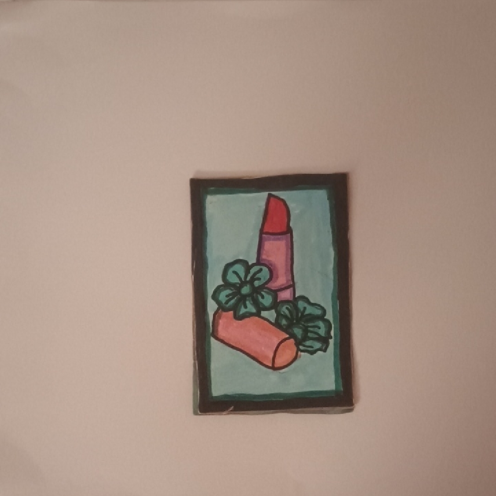 Lipstick Art Print Card